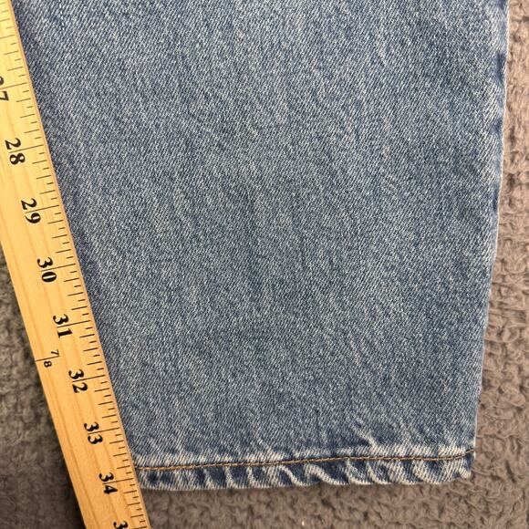 Levi's 560 Jeans Mens 33x34 Blue Denim Loose Fit Tapered Leg Baggy 90s USA Made - Picture 8 of 11